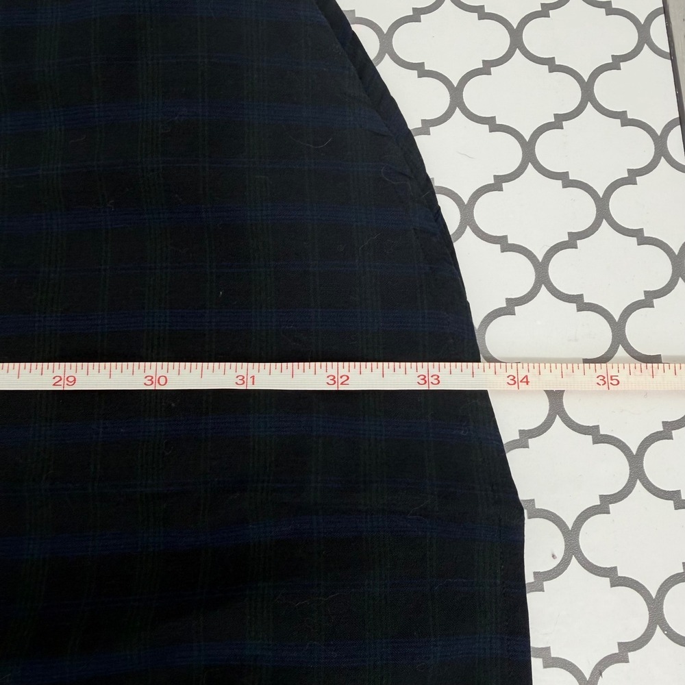 Nautica Button Down Shirt Mens 18 34/35 Black Blue Plaid NWT Preppy Business - Picture 8 of 8
